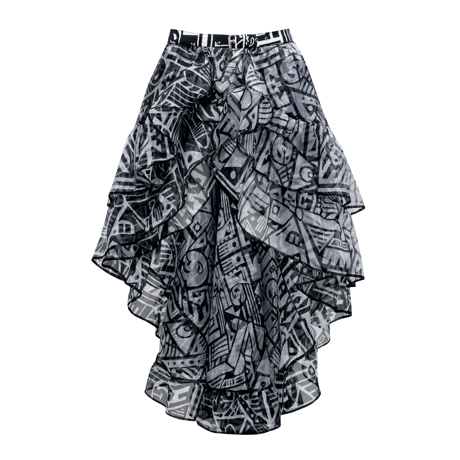 B/W Skirt set main image 1