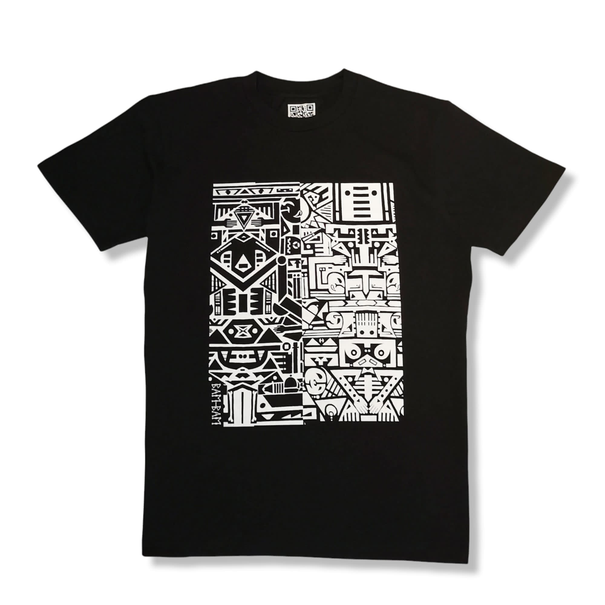 BLACK AR T-SHIRT (AUGMENTED REALITY ANIMATION ACTIVATED) – BAM-BAM