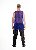 PURPLE & BLACK MESH VEST