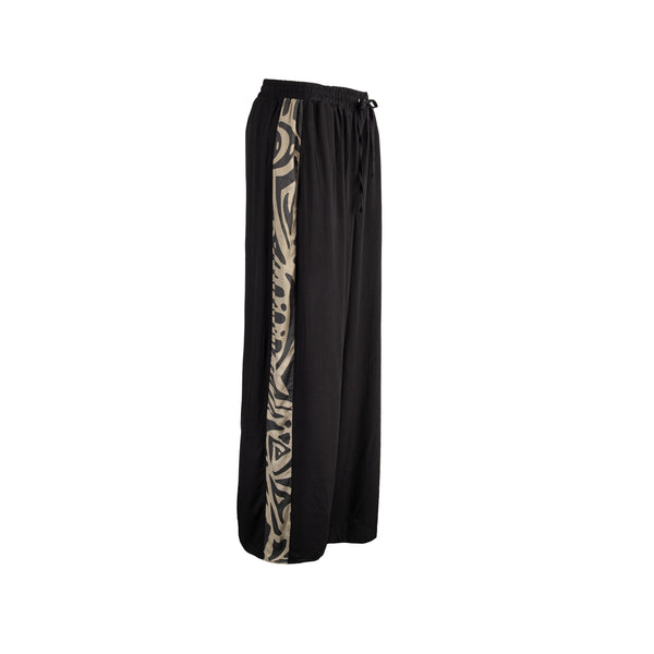 BLACK & OLIVE STRIPE SANTAI PANTS