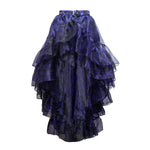 PURPLE & BLACK JACKALOPELAND X BAM-BAM RUFFLE SKIRT
