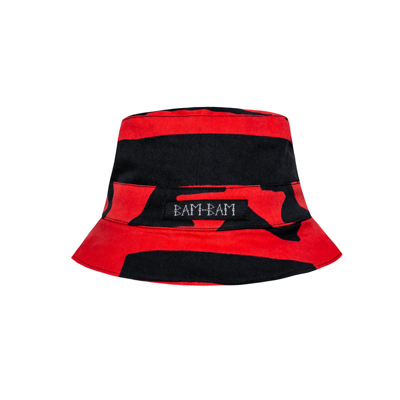 RED & BLACK BUCKET HAT