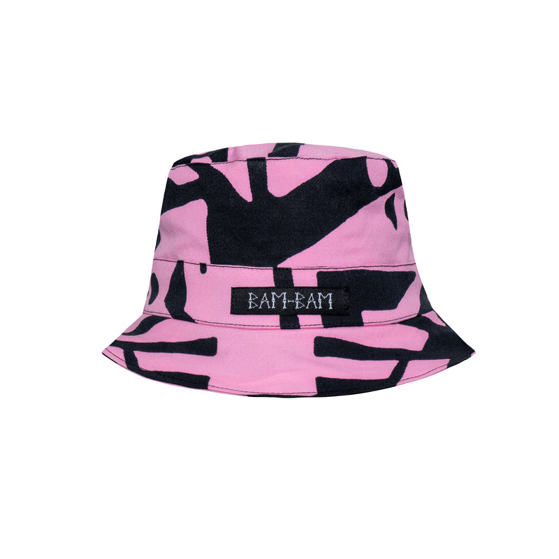 PINK & BLACK BUCKET HAT