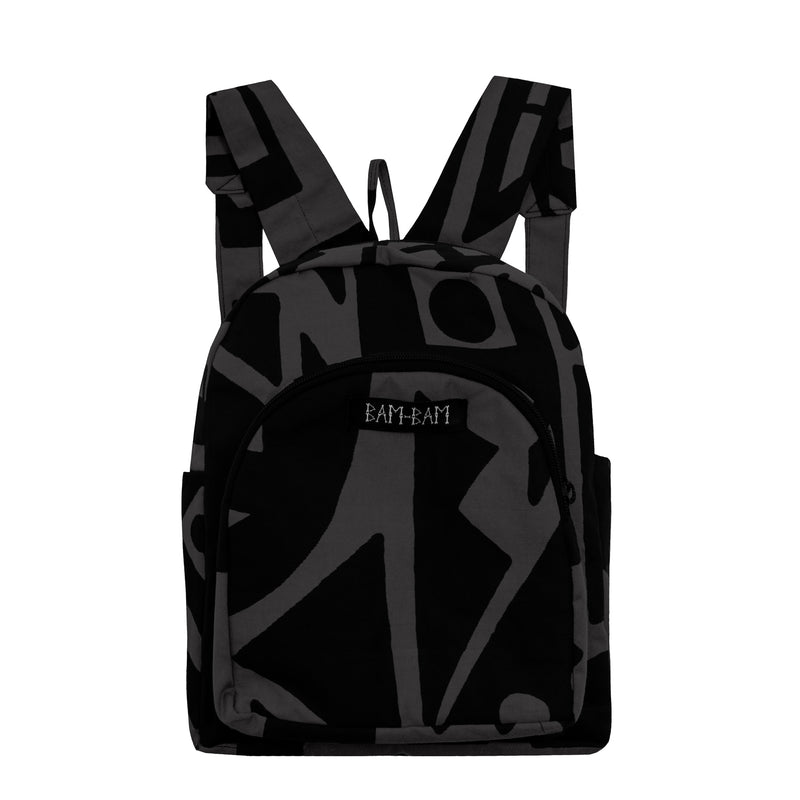 black mini backpack uk Charcoal & Black Mini Backpack