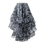 Black and White Pejuang Party Skirt