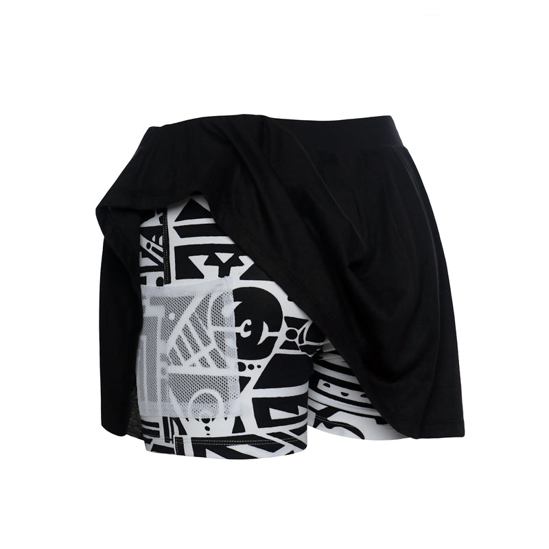 BLACK SKORT