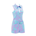 BAM-BAM, Pastel Playsuit capturing sustainable streetwear essence.