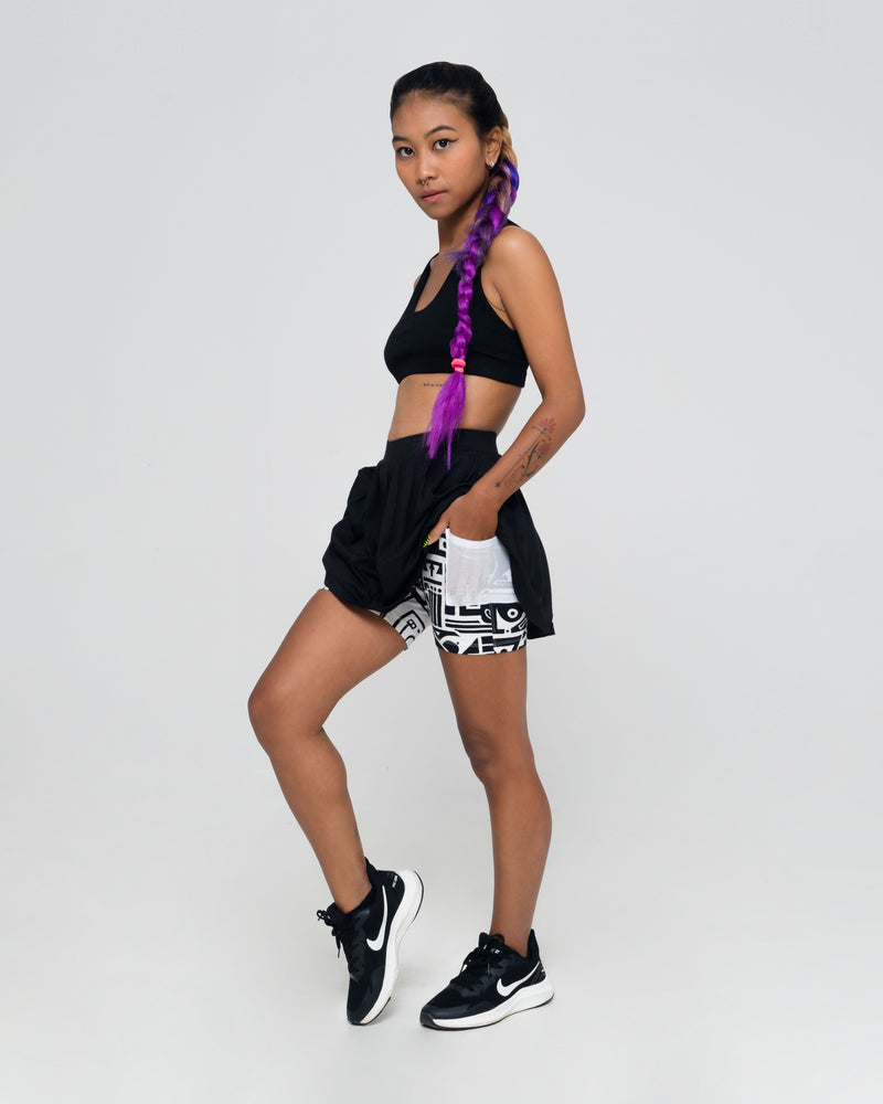 BLACK SKORT