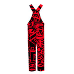 RED & BLACK DUNGAREES