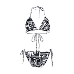 B&W BIKINI - MADE FROM RECYCLED PLASTIC