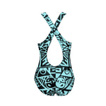 TURQUOISE SWIMSUIT - MADE FROM RECYCLED PLASTIC