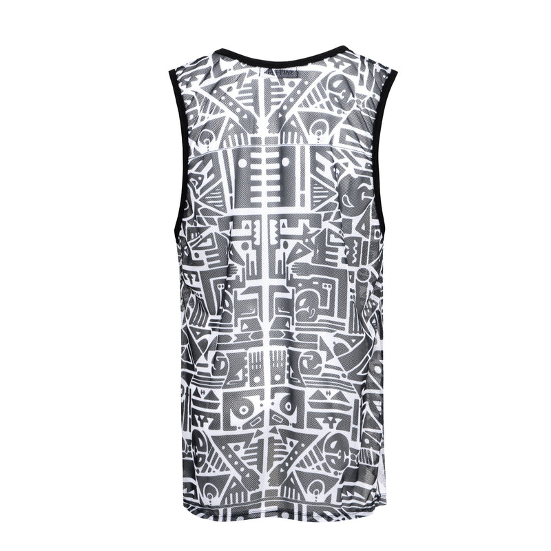 B&W MESH VEST