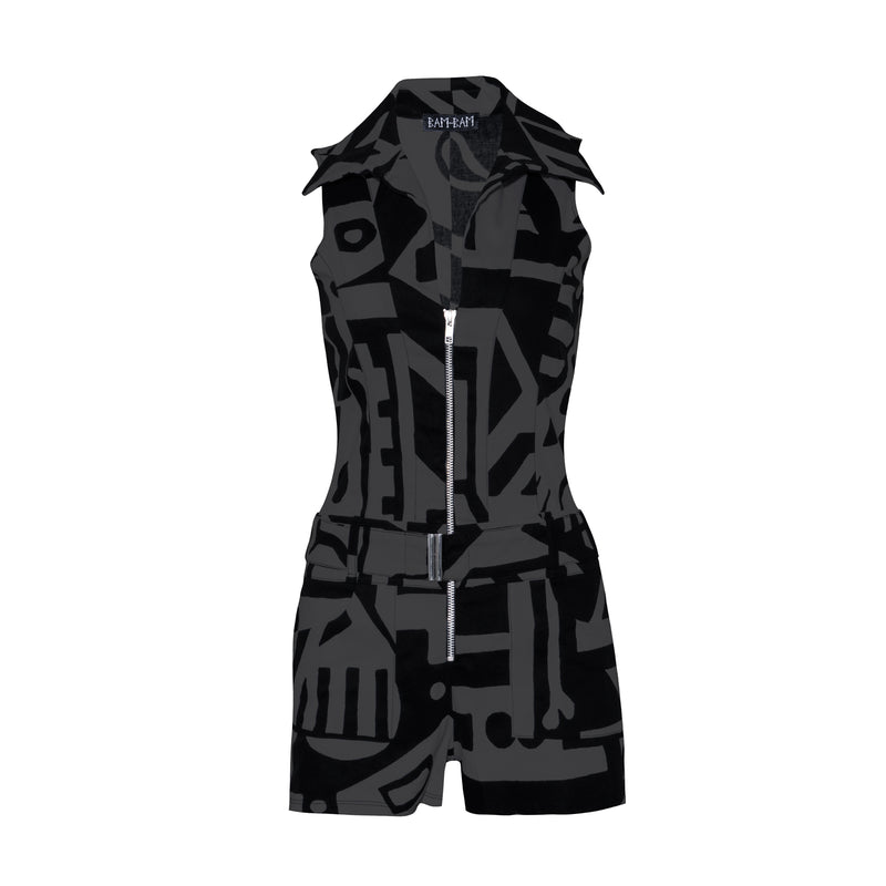 CHARCOAL SENSHI PLAYSUIT