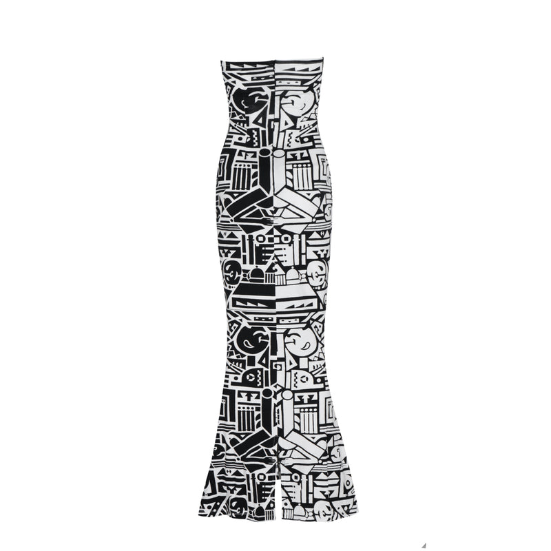 B&W PEJUANG TUBE DRESS