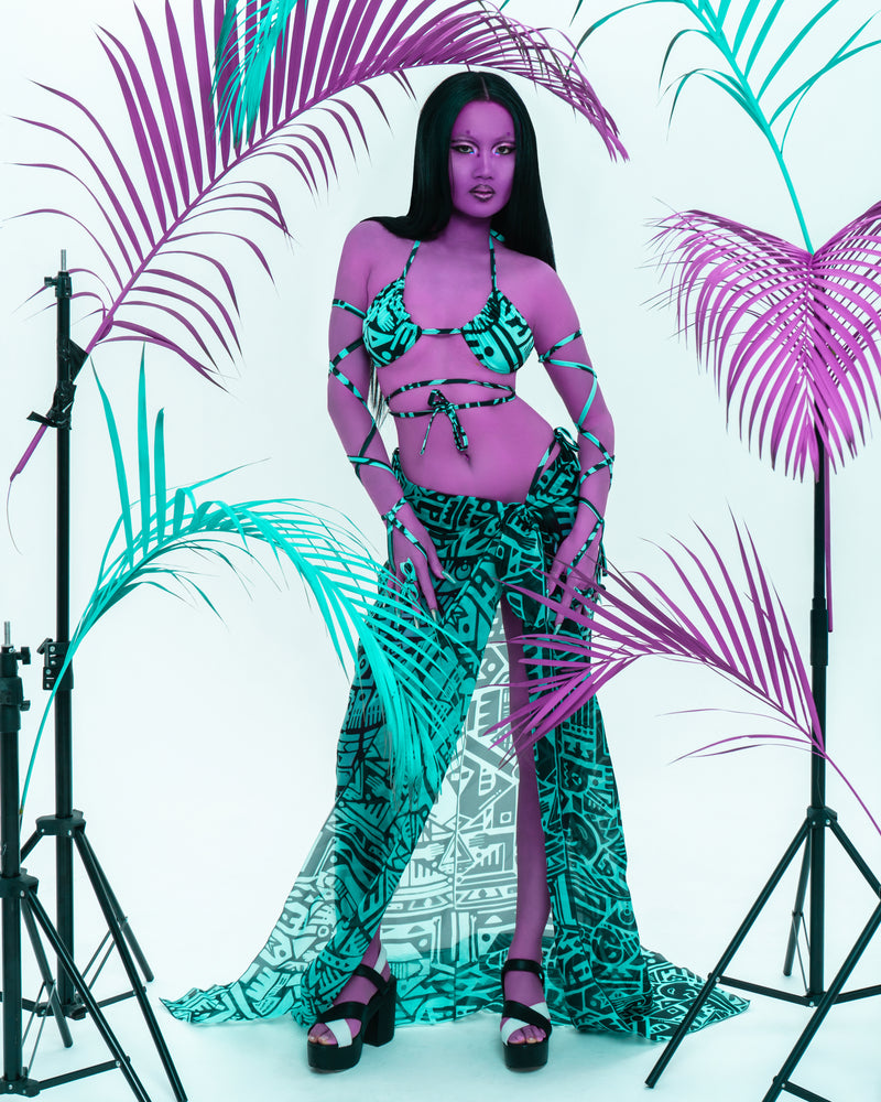 TURQUOISE BIKINI - MADE FROM RECYCLED PLASTIC