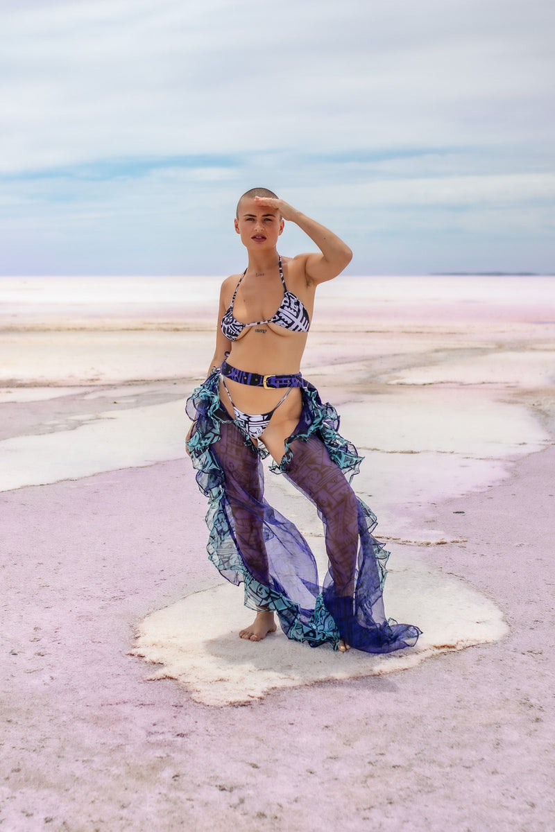 B&W BIKINI - MADE FROM RECYCLED PLASTIC