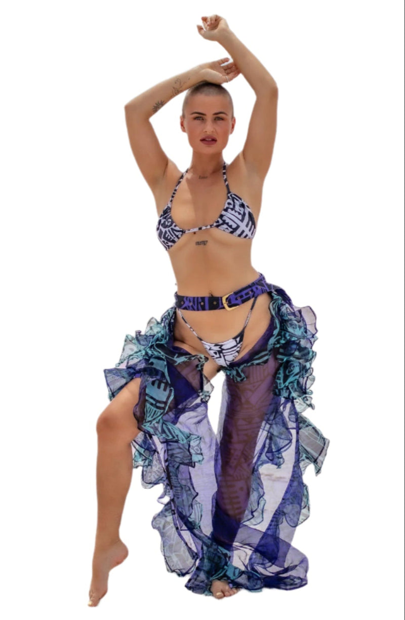 B&W BIKINI - MADE FROM RECYCLED PLASTIC