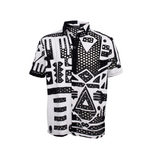 B&W ROUND MESH SHIRT