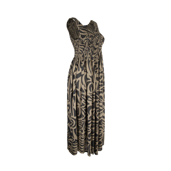 TANYA DRESS OLIVE & BLACK