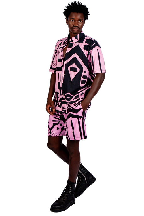 PINK & BLACK SHORTPANTS